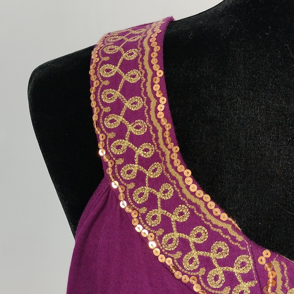 Lane Bryant Embroidery and Sequin Embellished Tank - Picture 5 of 9